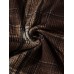 Mens Plaid Corduroy Half Button Preppy Drawstring Hoodies