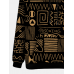 Mens Tribal Printed Kangaroo Pocket Long Sleeve Casual Hoodies