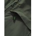 Men Solid Zip Pocket Drawstring Hem Waistcoats