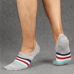 Men Combed Cotton Athletic Socks with Silicone Slip Outdoor Stripe Deodorization Ankle Sock